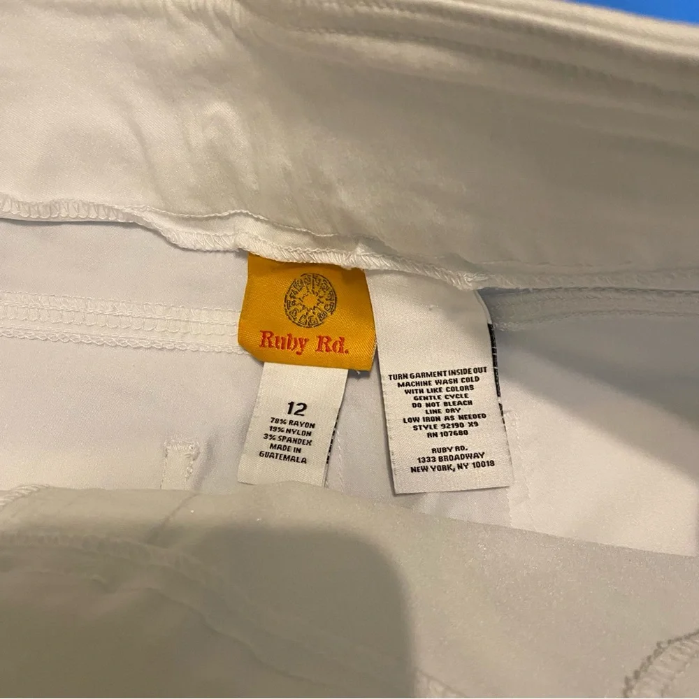 56. Ruby Rd. White Wide-Leg Pants - Picture 4 of 7